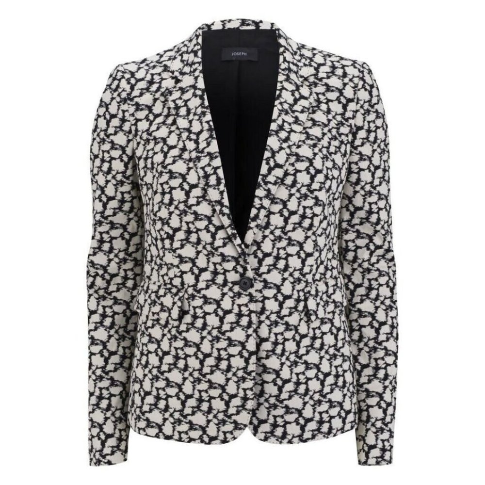 Joseph Mini Abstract Jacquared Single-breasted Blazer Size FR 40/ US 8